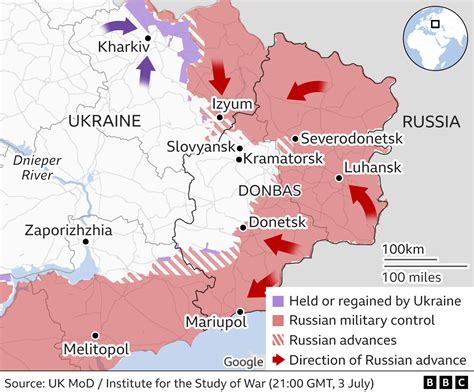 russia ukraine war map 2023